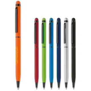 Slim stylus rubberised - LT87761 (gadzety reklamowe)